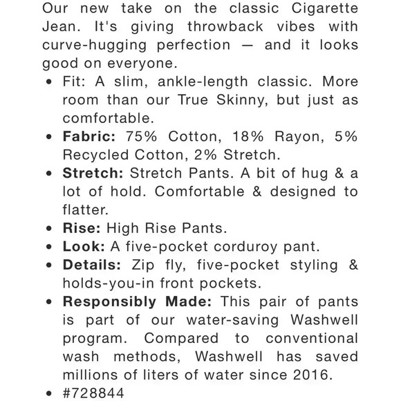 GAP Vintage Slim High Rise Jeans Unfinished Hem Black 30/10 EUC​ - Picture 16 of 16